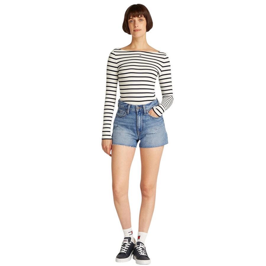 Hot pant short in jeans da donna Tommy Jeans | DW0DW205751AB